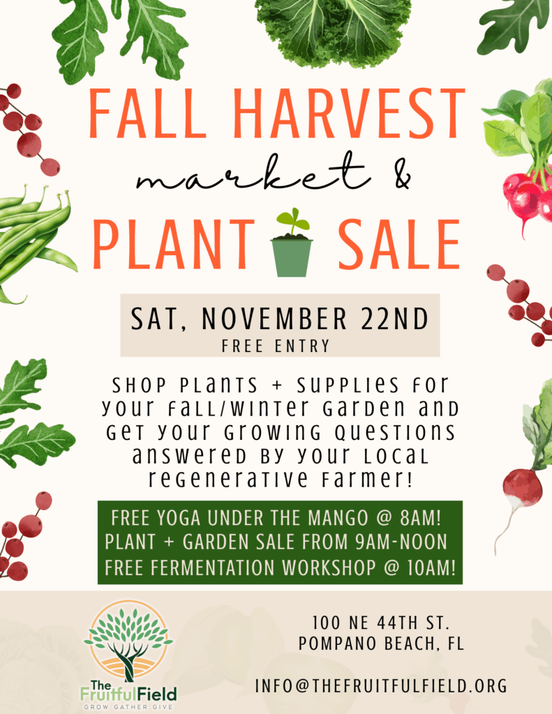 This image announces and details our 1st Market of the season, including a plant sale and complimentary activities