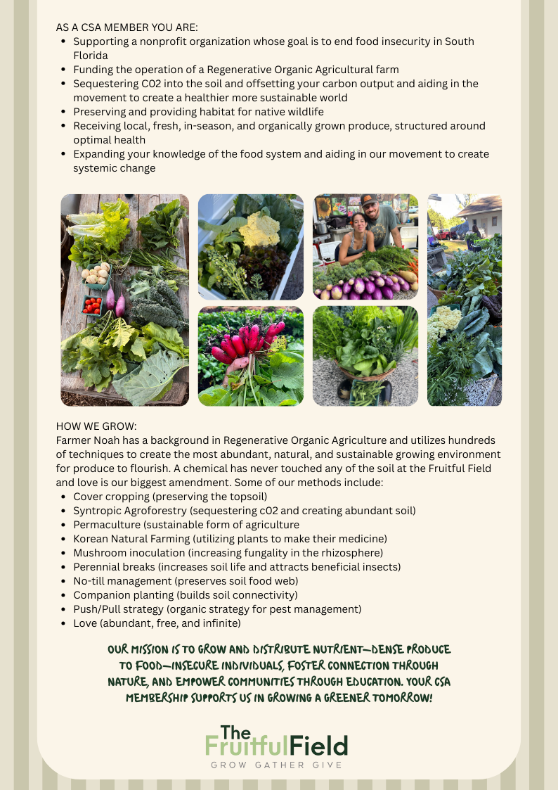 Photos and in depth info about our regenerative CSA Shares